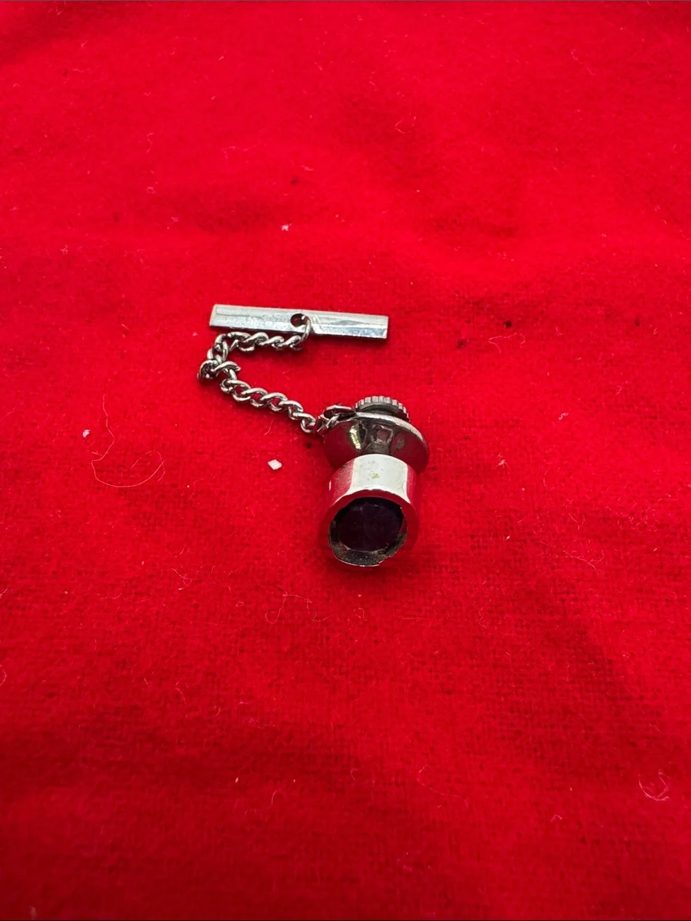 Vintage Versatility: 5-in-1 Silver-Tone Tie Tack Set